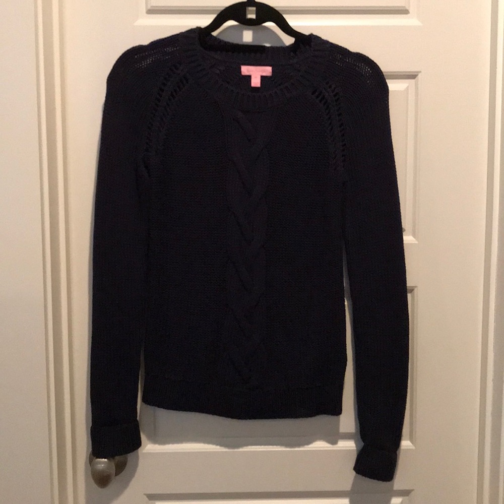 NWOT Navy Blue Lilly Pulitzer Cable Sweater